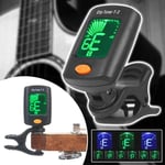 Guitar Tuner Clip-On Chromatic Precision Bass Violin Digital Battery Ukulele