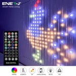 ENERJ Smart Curtain lights 2*2m of 400leds remote include, with 3m extension cable controller+UK power Adapter.