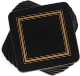 Pimpernel Classic Black Coasters, Set of 6