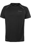 Endurance Lasse M S-S Men's Functional Shirt Made from Sustainable Recycled Polyester, Black, XXL