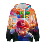 Super Mario Barn Hoodie Jacka Casual Långärmad Ytterkläder B 160cm