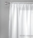 Argos Home Plain Net Pencil Pleat Curtains - White Width 240Cm X Drop 137Cm