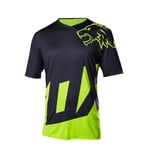 Mens MTB Tops Bike Gym Sports Quick Dry Breathable Short Sleeve Mountain Bike Cycling Jerseys MTB Long/Short Sleeve Shirt (Green,L)