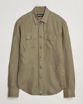 Kiton Linen Overshirt Olive