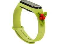 Hurtel Strap Xmas Band För Xiaomi Mi Band 4 / Mi Band 3 Jul Silikonband Armband Grön (Mistel)