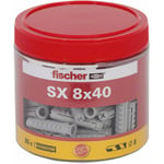 Fischer - cheville sx 8 X 40 BOÎTE, lot de 80, 531029