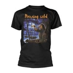 RUNNING WILD - PRIVATEER BLACK T-Shirt, Front & Back Print Small