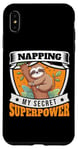 iPhone XS Max Napping Superpower Power Nap Lazy Pajama Day Sleep Sloth Case