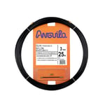 Anguilla interchangeable – Passe-câble Nylon 3 mm 25 m Noir