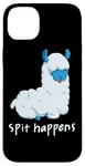 Coque pour iPhone 14 Plus Spitting Lama Happens Spit Alpaga amusant Jeu de mots