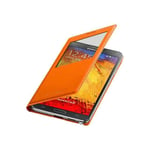 Etui à rabat à zone transparente Samsung orange po