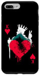 iPhone 7 Plus/8 Plus Peace Love Poker - Vintage King Of Hearts Card Game Lover Case