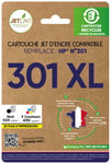 Pack de cartouches jet d'encre - 301 XL - Noir + Couleurs JETLINE