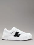 Calvin Klein Kids' CK Low Lace-Up Trainers, White