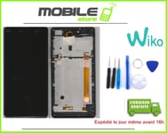 Ecran LCD + Vitre Tactile + Chassis Gris Original pour WIKO Fever 4G + outils