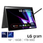 LG Gram Pro 16 Convertible 2in1 Laptop Ultra 7 16GB RAM 1TB SSD 16T90SP-G.AA78A1