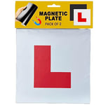 K-MART Extra Strong 2 Pack L Plates Magnetic For Car, Extra Thick Learner Plates Magnetic, No Melting No Blow Off Easy To Move Without Scratching Painting Off