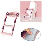 Randaco - Toilette Pot wc Bebe Enfant Bébé de Siege Reducteur Rehausseur Chaise Réducteur Toilettes Rose