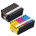 Paeolos T1295 Multipack Ink Cartridges T1291 T1292 T1293 T1294 Compatible for Epson Stylus SX535WD Ink Cartridges Stylus SX425W SX445W SX235W SX535WD WF 3520 (8Black 3Cyan 3Magenta 3Yellow)