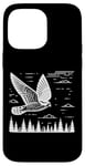 Coque pour iPhone 14 Pro Max Line Art Oiseau et ornithologue Common Nighthawk