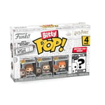 Funko Bitty Pop! Harry Potter - Hermione Granger™, Rubeus Hagrid™, Ron Weasley™ et Une Mini-Figurine Mystère en Surprise - 2.2 Cm Collectionnable - Étagère Empilable Incluse - Idée de Cadeau