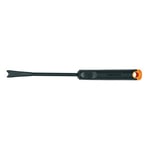 Fiskars Couteau désherbeur, Longueur : 31 cm, Tête en acier inoxydable/Manche en plastique, Noir/Orange, Ergo, 1027031