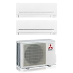 Mitsubishi - electric dual split inverter air conditioner series ap-vgk 7+7 avec mxz-2f33vf2 r-32 wi-fi integrated 7000+7000