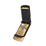 Folding Mobile Phone Motorola Razr V3i + Simlock-free + With Foil + Topp (Gold & EU)