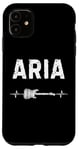 Coque pour iPhone 11 Aria Guitare Battement De Coeur Musique Guitariste