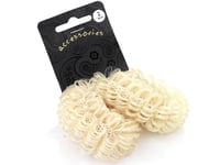 Blonde Imitation Hair Donut Ponio Scrunchies Endless Hair Elastics Bobbles