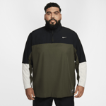 Nike Men's Dri-fit 1/2-zip Golf Jacket Golf Club Golfvaatteet BLACK/CARGO KHAKI/LIGHT BONE/WHITE