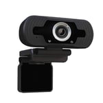 Web cam/kamera - 1080P fuld HD Med mikrofon Fleksibel monering Svart