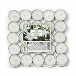 Price's Petali Scented Tea Lights Candles Jasmine 4 Hour Burn Time x 25