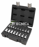 Beta 923 E/FTXC17 set 17 clés à douilles branchement 1/2'' TORX mâle femelle