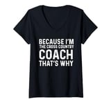 Womens Cross Country Coach Appreciation Running Coach Men Women V-Neck T-Shirt