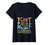 Womens Can't Help Myself Lyric Four Tops Motown V-Neck T-Shirt