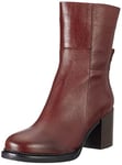 Shabbies Amsterdam Femme SHS1004 Bottes de Cheville Grain Brillant Bottines, Cognac foncé, 38 EU