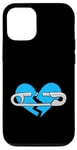 Coque pour iPhone 12/12 Pro Bleu Healing In Progress - Graphique couleur bleue