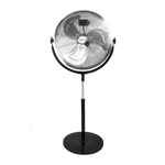 electriQ 16 Inch High Velocity Pedestal Fan - Black HVSF16B