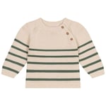 Petit Bateau Stripete Strikkegenser Kremhvit |  | 24 months