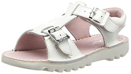 Kickers Kick T San Patent Youth White, Girls' Sandals, White (White), 4 UK (37 EU)