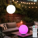 Suspension Lampe de Table Solaire D'Extérieur Balcon Télécommande USB RGB LED