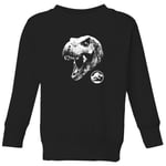 Jurassic Park T Rex Kids' Sweatshirt - Black - 7-8 Years - Black