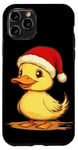 iPhone 11 Pro Yellow Duckling in Xmas Mood Outfit for Boys and Girls Case