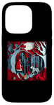 Coque pour iPhone 14 Pro Illustration en papier découpé Petit Chaperon rouge