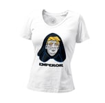 T-Shirt Femme Col V Empereur Dark Sidious Trump Parodie Film Series Président