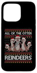 Coque pour iPhone 15 Pro Max All Of The Otter Pull de Noël avec motif de loutre