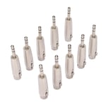 10 kpl 1/4 TRS - XLR naarassovitin 3 Pin 6,5 mm XLR naarasstereo tasapainotettu liitin