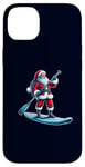 iPhone 14 Plus Stand-up Paddleboarding Santa Funny Hobbies Christmas Pajama Case