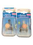 Dr Brown's OPTIONS PREEMIE TEATS 2PK Baby Newborn Bottle Feeding Silicone 0m+ BN